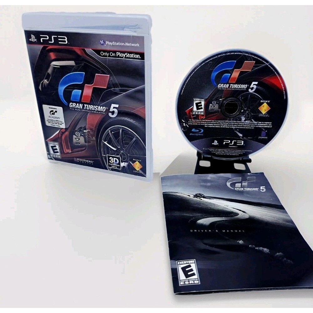 Gran Turismo 5 Sony PlayStation 3 PS3 Game Disc Manual CIB Complete Clean